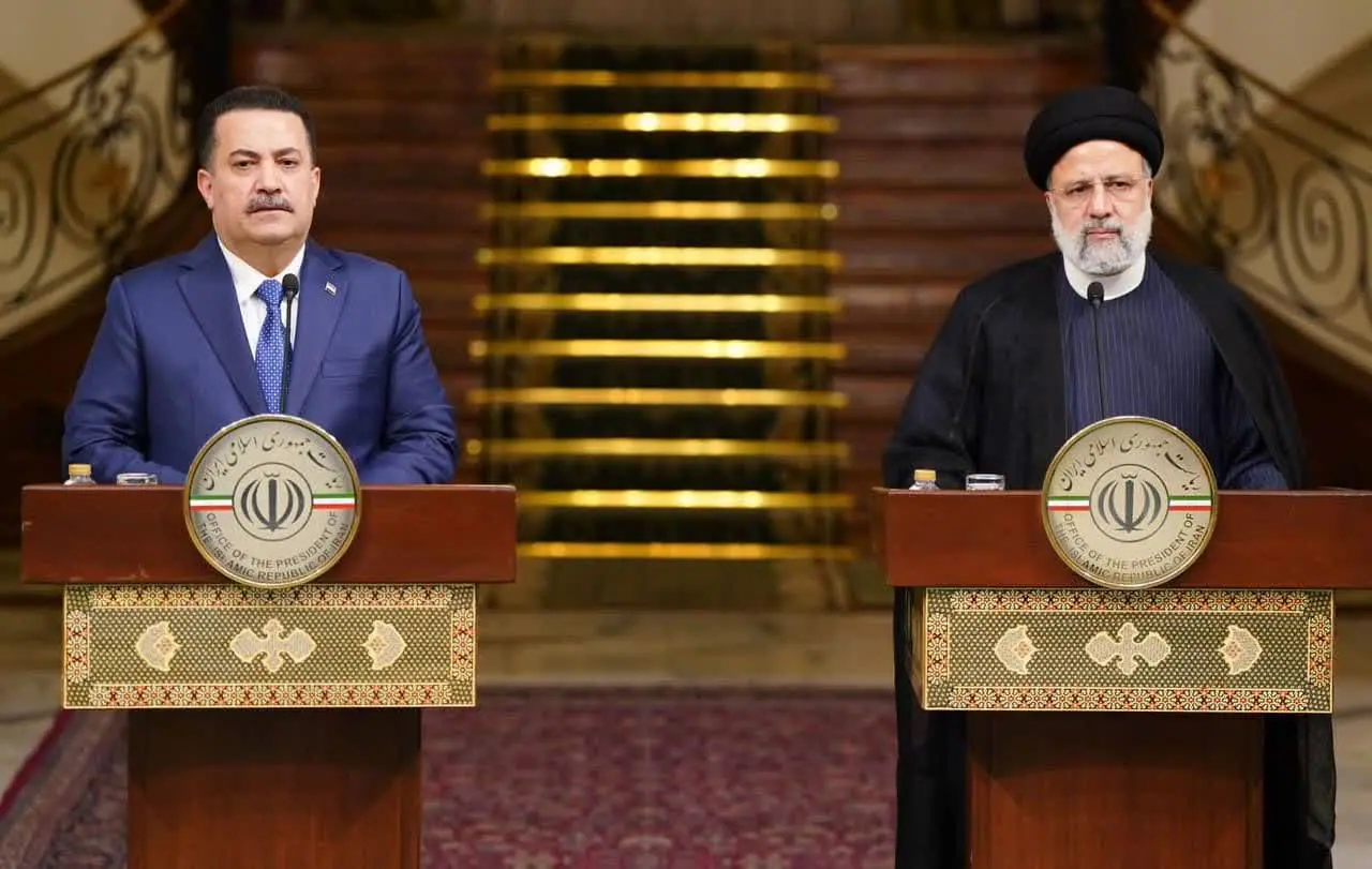 مؤتمر صحفي بين الرئيس الايراني و رئيس مجلس الوزراء العراقي