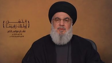 سماحة السيد حسن نصر الله في ارتحال والدته