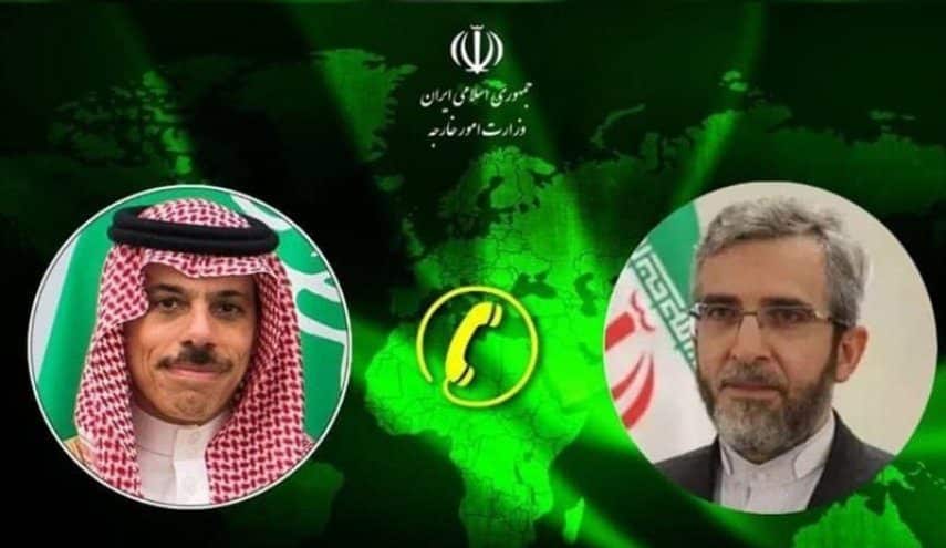 باقري ونظيره السعودي يناقشان المواضيع المشتركة والقضية الفلسطينية