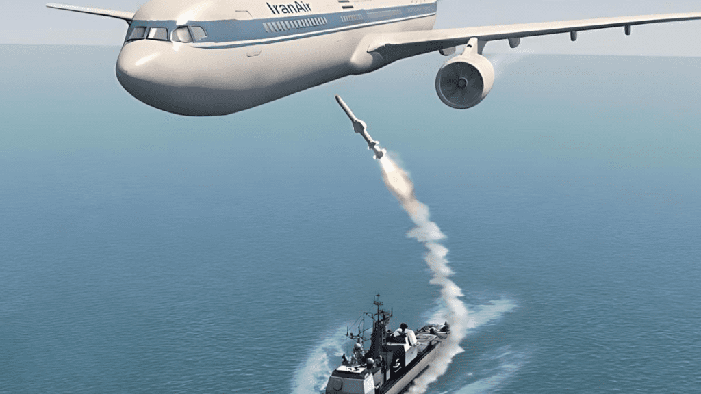 استهداف طائرة مدنية ايرانية