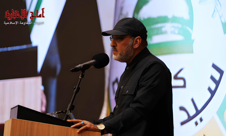 خطاب العهد والثبات.. الأمين العام لكتائب سيد الشهداء يوجه رسائل واضحة لأمريكا وإسرائيل في ذكرى الشهيد الموسوي